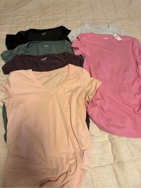 6-Pack Old Navy Maternity Women’s Short Sleeve Tee Size M
